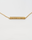 'Love Knows No Limits' Gold Bar Necklace